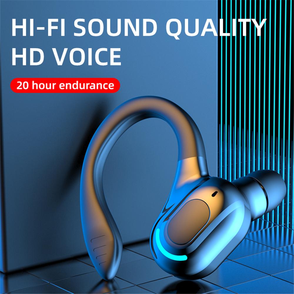 Dlouhá pohotovostní náhlavní souprava Bluetooth 5.2 Bezdrátová firemní sluchátka Sportovní sluchátka Bluetooth Hifi Mini sluchátka do uší s mikrofonem