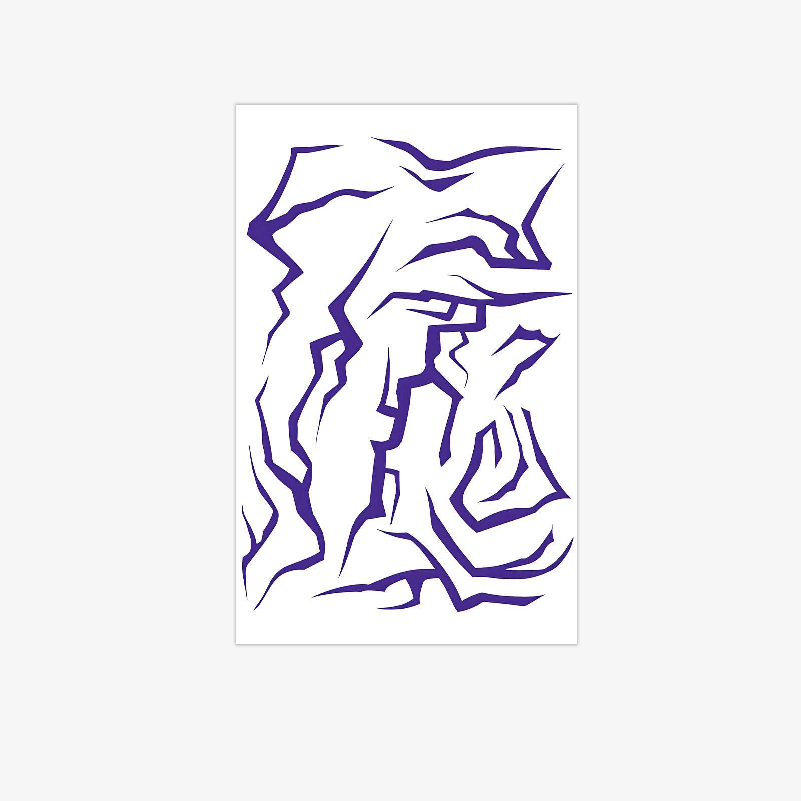 

Cyberpunk Crack Tattoo Sticker, Waterproof And Sweat-Proof, Niche Cool Sa Scar Tattoo Sticker 12*19