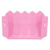 Simple Plastic Grass Feeder Pet Hay Bowl Dish Rack Holder Rabbit Rat(Pink)