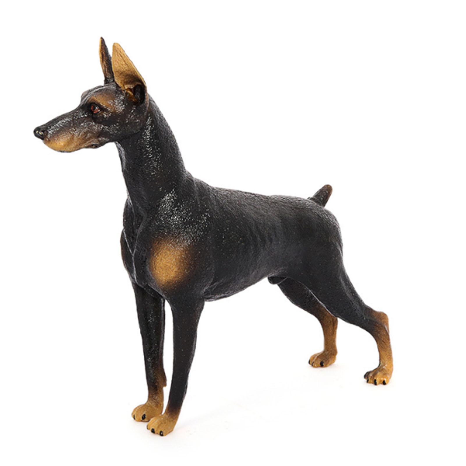 Doberman   Plastic Hondbeeldje