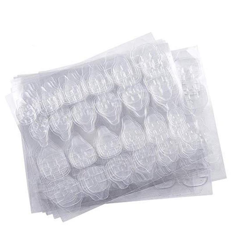 Eco-Friendly Waterproof Transparent Double-Sided Nail Art Adhesive Stickers