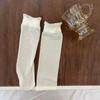 Summer Glass Fiber Polka Dot Socks, Women's Black Ear-edge Transparent Mid-calf Socks, Thin Ice Fiber Lace Crystal Short Socks, Breathable