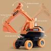 1/4 Stück Kinder Baufahrzeug Spielzeug Trägheitsantrieb Bewegliche Gelenke Ingenieurfahrzeug Kleinkinder Lernbagger Bulldozer Kipplaster Mischwagen
