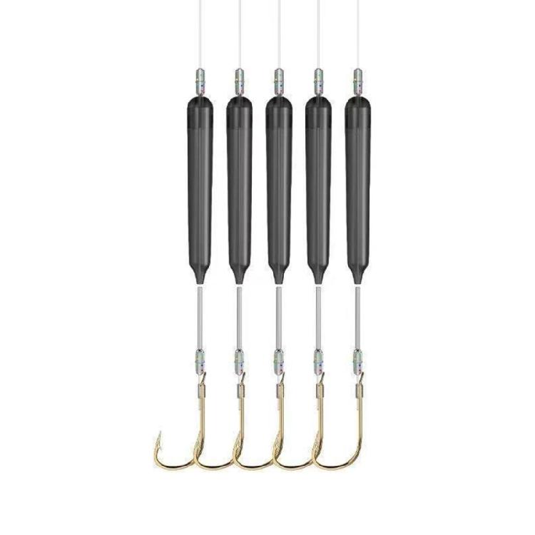 30pcs Professional Floating Carps Fishing Hair Rigs Hook Buoyance Carps Hook Float Tube For Underwater Hook Positioning