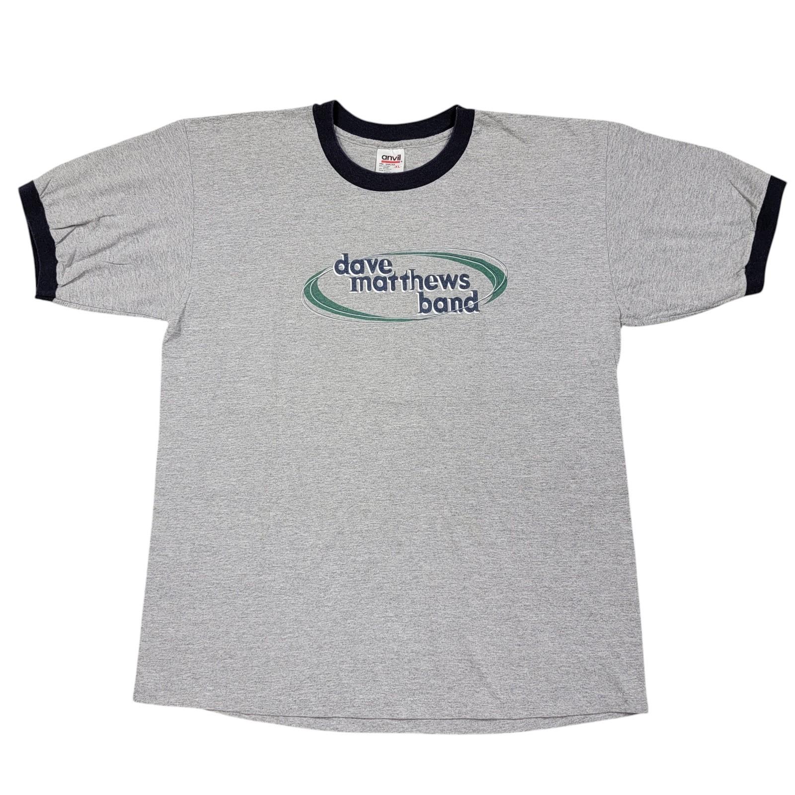 Vintage 90s Dave Matthews Band Anvil Tee Men s Size XL Band T Shirt Music Ringer Unisex T-Shirt S