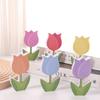6Pcs Double-Sided Tulip Layered Tray Decoration Candy Color Plastic Floral Decoration  Office Decor
