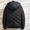 Giacca imbottita in cotone Giacca da uomo Giacca invernale casual di grandi dimensioni con cappuccio imbottito