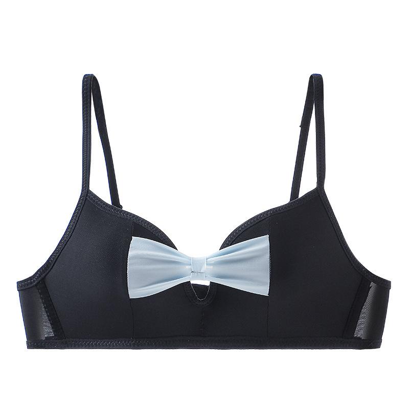 [Butterfly Flower] Summer Underwear Simple Anti-sagging Small Breasts Gather Underwear Adjustment Sexy Bra