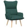 Armchair Dark Green 69 X 74 X 93 Cm Fabric and Plywood