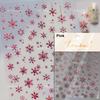1 Piece 5D Embossed White Snowflake Nail Stickers Winter Christmas Snowflake Nail Art Stickers Self-adhesive Decorative Slider