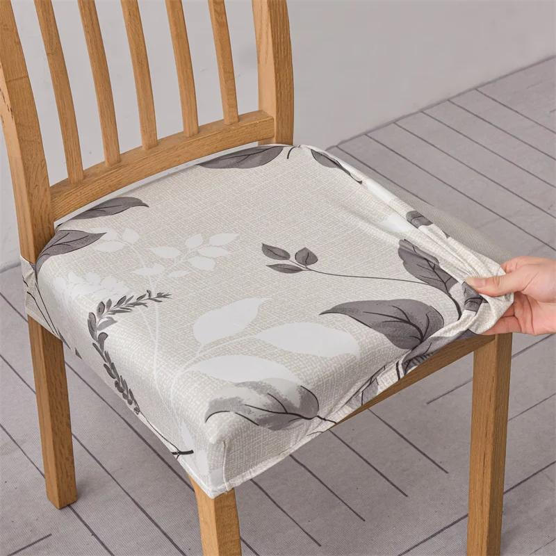 1Pc Chair Cover Bohemian Style Elastic Anti-Dirty Chair Cushion Cover Washable Printed Dining Chair Cover For Home El Banquet