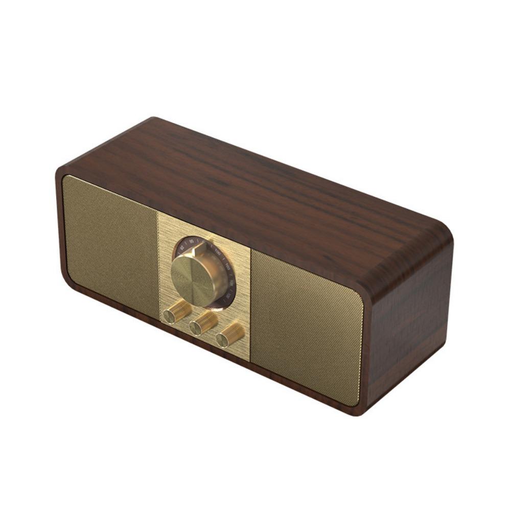 

Ретро Bluetooth-колонка Bluetooth 5.0 Вінтажне радіо Саундбар FM-радіо з Bluetooth Для домашнього використання JY-82 Brown