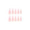 24 Pz/set Unghie Rapide Smerigliato Balletto Unghie Cuore Rosa False Nials Adesivo Indossabile Impermeabile Manicure Unghie Finite