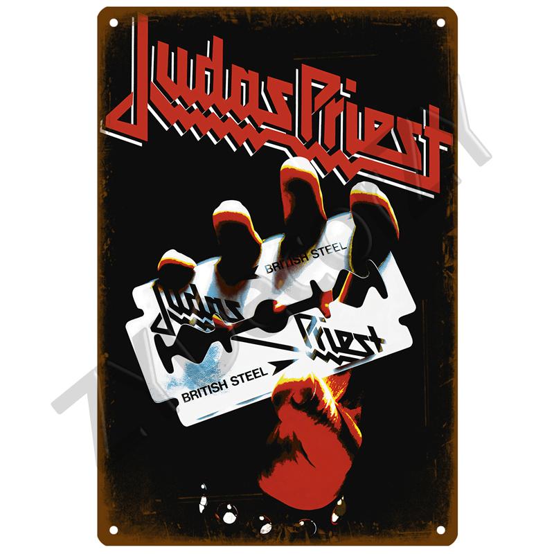 Rock and Roll Metal Sign Band Tin Sign Decorative Plates Vintage Poster Stickers Man Cave Music Home Bar Wall Decor Plaque Art