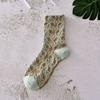 Retro three-dimensional relief socks female medium tube cute Mori series
