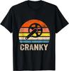 Cranky Vintage Sun Funny Bicycle Lovers Cycling Cranky Gift Unisex T-Shirt