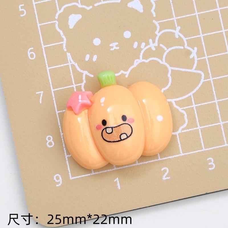10Pcs New Cute Halloween Pumpkin Ghost Cat Series Flat Back Resin Cabochons Scrapbooking DIY Jewelry Craft Decoration Accessorie