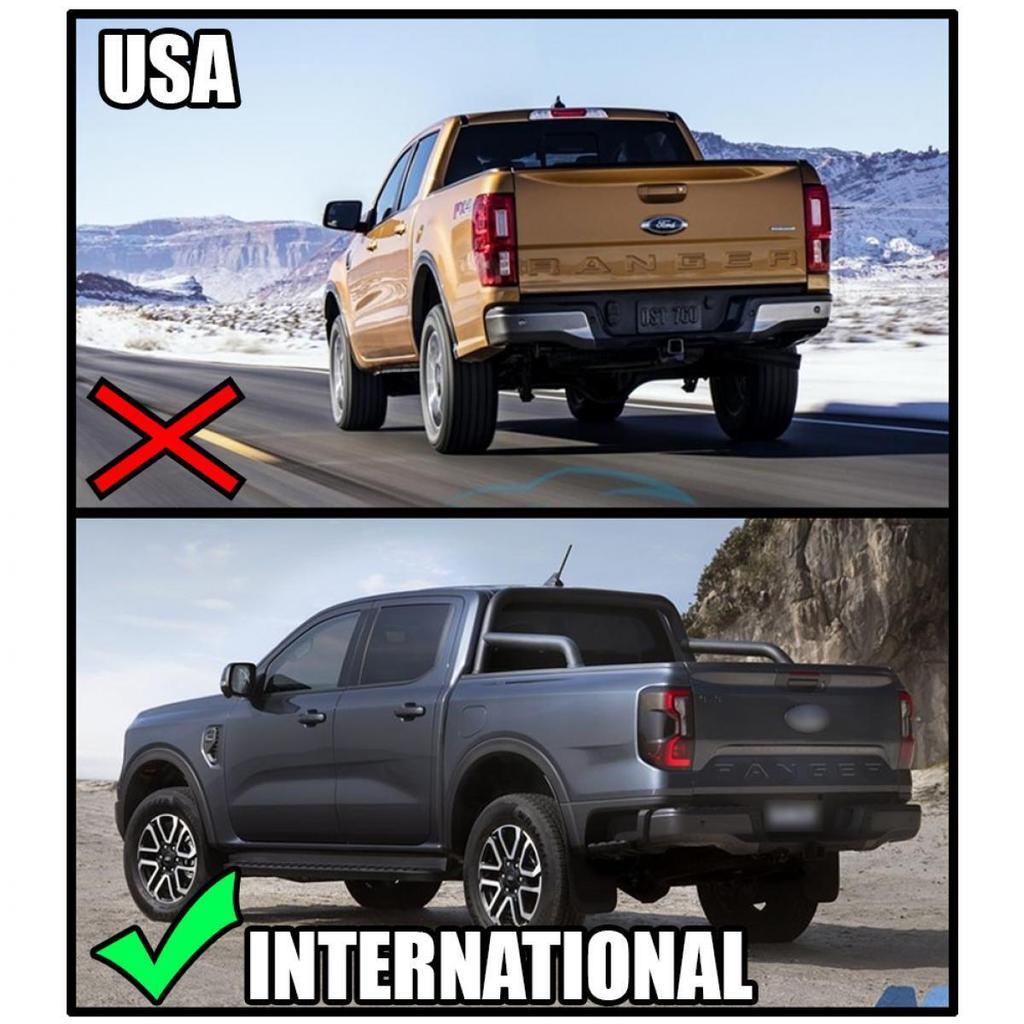 2PCS Turn Signal Light Tail Lights For Ford Ranger T9 2025 2025 WILDTRAK XLT XLS Turn Signal Light  Brake Revers Lamp