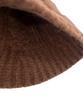 SK8ER ROCK Cable Knit Cross Bucket Hat ((Brown))