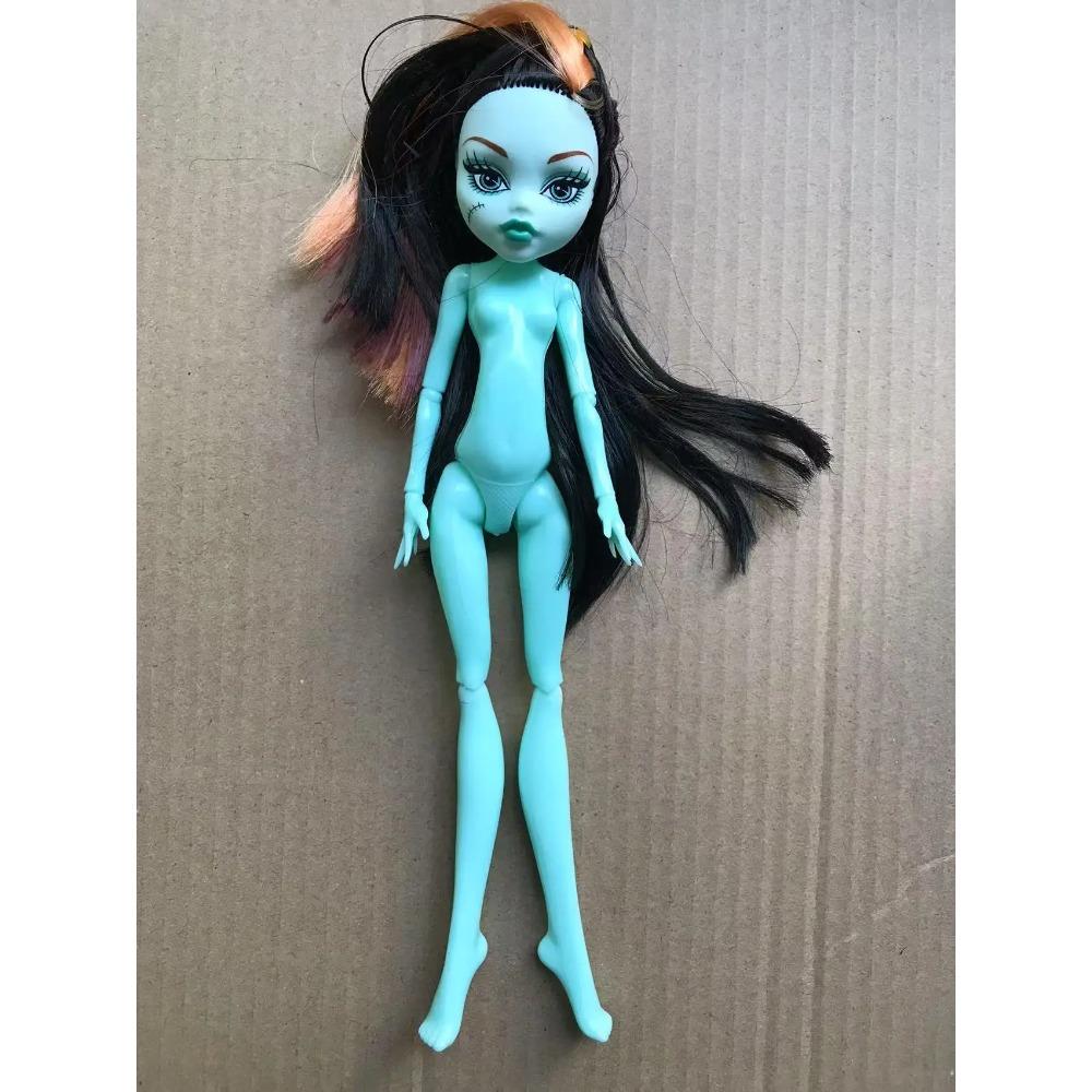 Slim Doll Body Heads Colorful Hair Doll Head Green White Black Brown Pink Beige Color Doll Body Multi Joints Movable Doll Figure