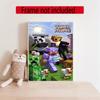Minecraft Personalized Name Round Diamond Painting Kit Diamond Embroidery Painting Rhinestones Mosaic Frameless Handwork Decoration Arts