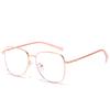 Classic Box Anti-Blue Goggles 61042 Metal Men'S And Women'S Versatile Trendy Glasses, Myopia Glasses