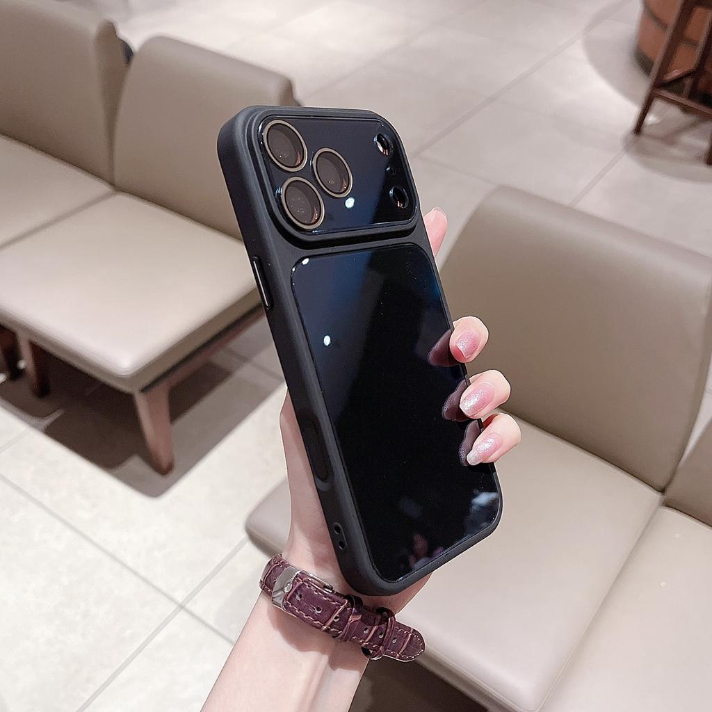 Summer Ice-feeling Large Window, Suitable for iPhone17promax Mobile Phone Case, Simple Candy-colored Apple 17 Protective Case