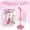 Kids Microphone Toy With Flashing Stage Lights, Children'S Karaoke Electronic, Birthday Gifts For Girls Boys, Happy Childhood