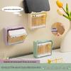 Cat-Shaped Bamboo Cotton Swab Dispenser: Wall-Mounted, Double-Ended, Non-Shedding Ear Cleaner