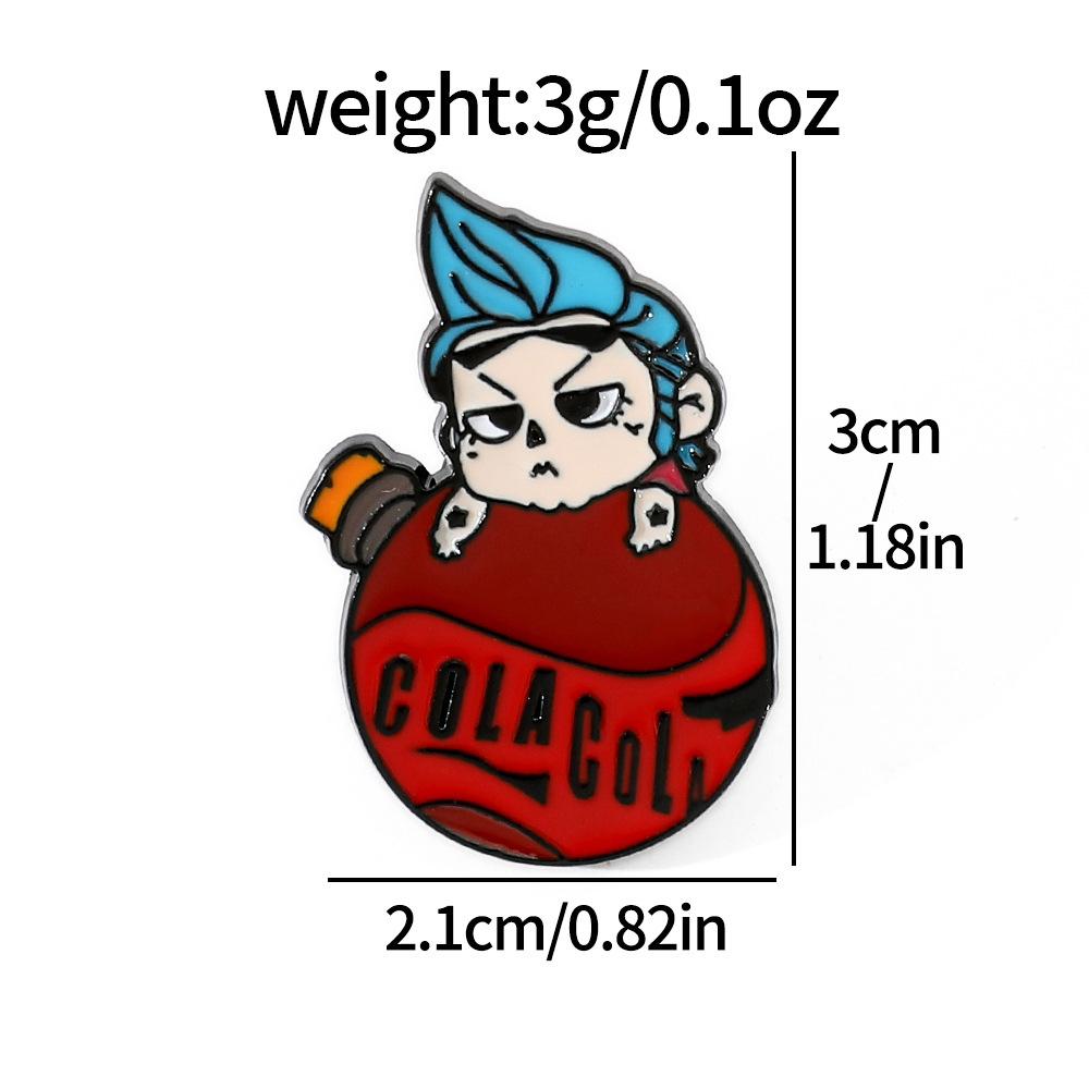 Japanese Anime ONE PIECE Metal Badge Luffy Chopper Character Alloy Drip Brooch Pin
