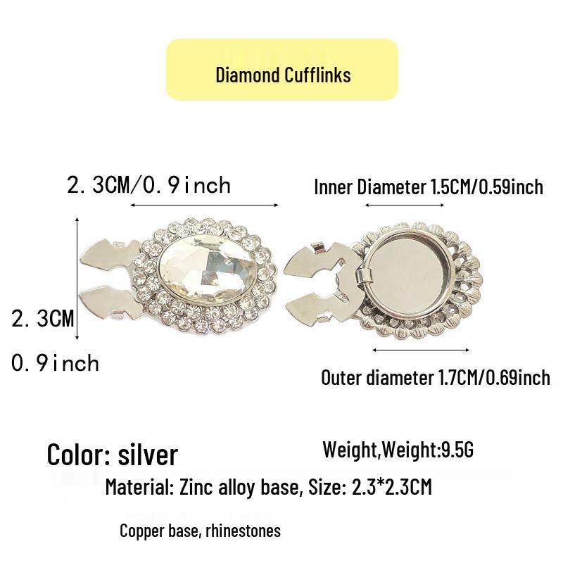 Exclusivas Abotoaduras de Pérola com Cravejamento de Diamantes: Acessórios Elegantes para Botões de Jaqueta e Camisa