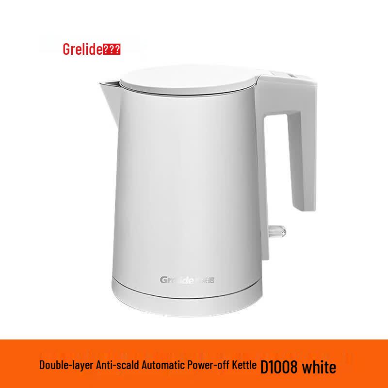 Grelide D1008 0.8L Mini 304 Stainless Steel Electric Kettle CN plug (adapter included)