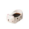 Cute Ceramic Cat Plate Japanese Soy Sauce Dish Creative Home Tableware with Chopsticks Holder