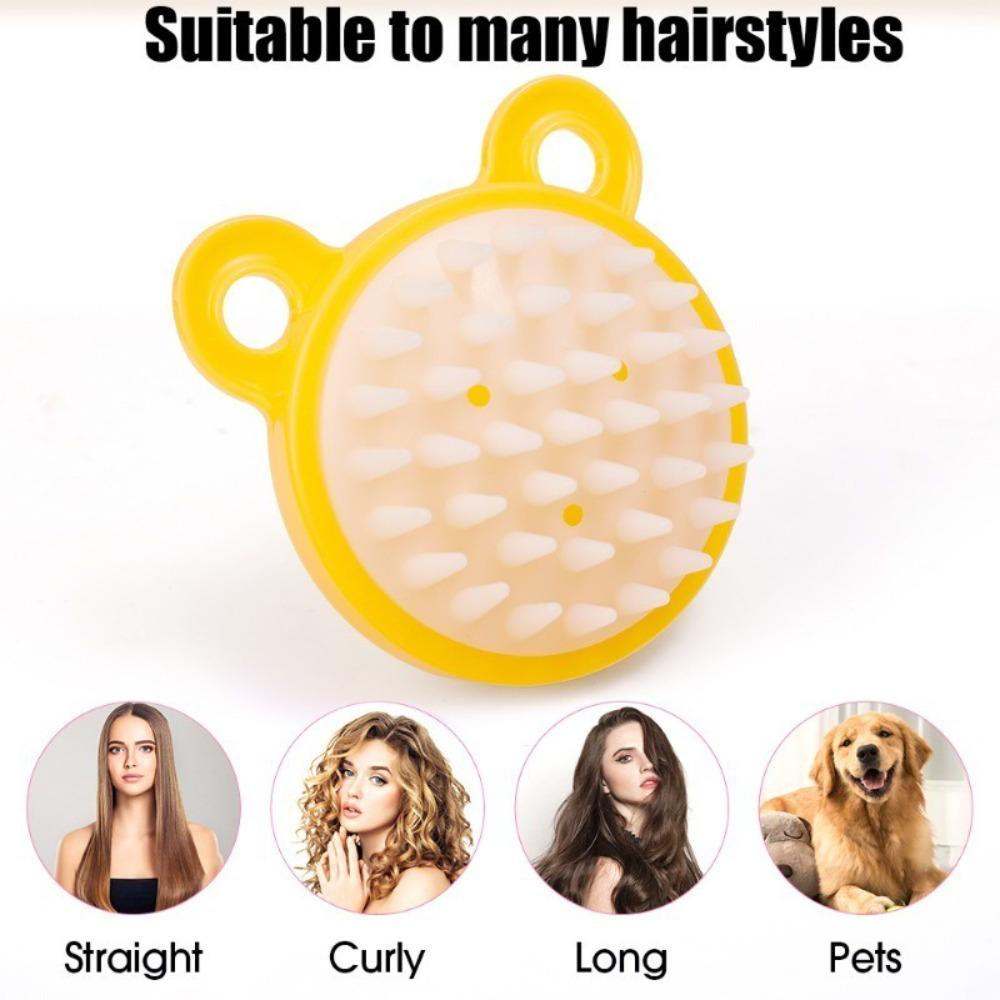 

Washing Hair Scalp Comb Soft Shampoo Brush New Scalp Exfoliator Brush People