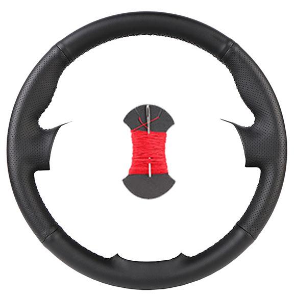 Nappa leather Custom Car Steering Wheel Cover For Isuzu D-Max MU-X 2013-2020 Holden Colorado AU 2012-2019 Car Accessories Black
