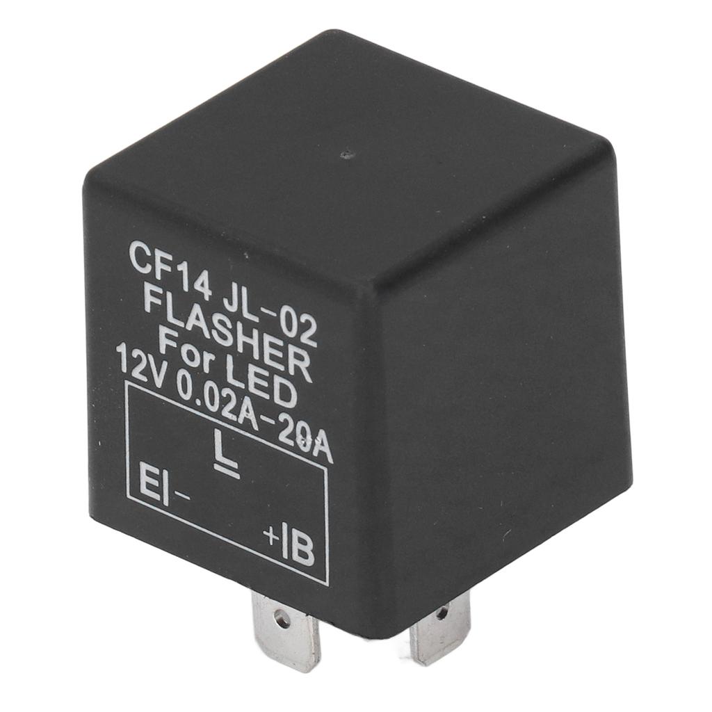 CF14 LED Blinker Relais Einstellbare Blinkfrequenz LED Blinker Relais für Auto Motorrad Yacht DC12V