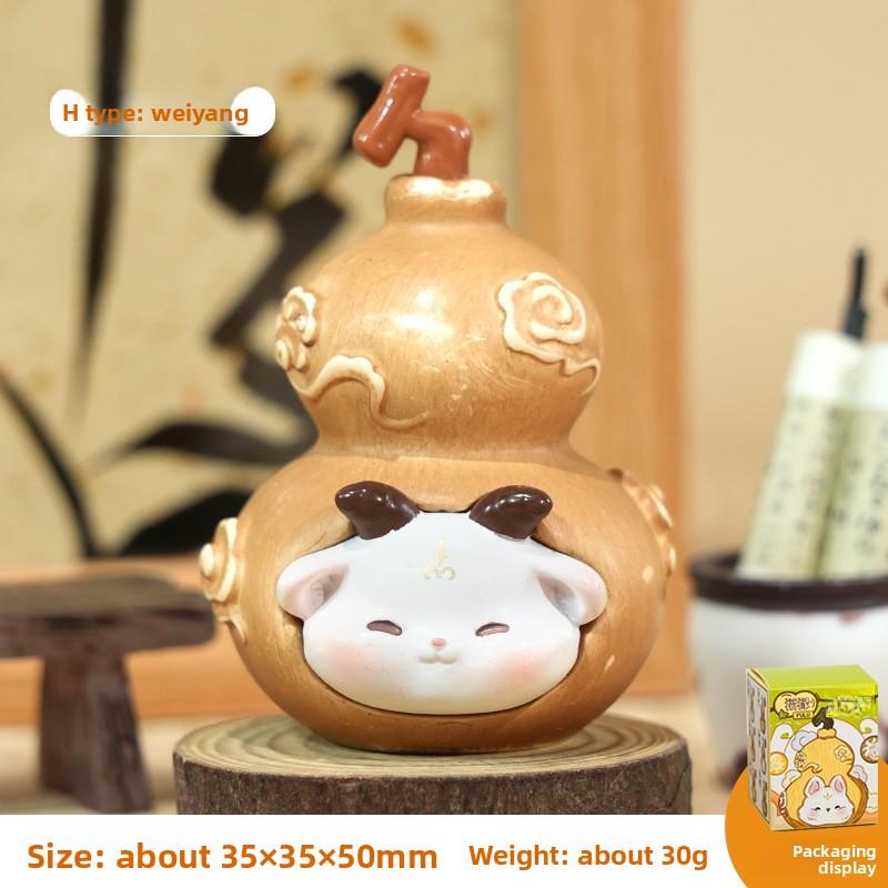 New Fulu Small Zodiac Charm and Good Luck Desk Decoration Item - Gourd Handicraft Item - Cute