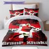 Arsenal F.C  Pattern Bedding Quilt Set Quilt Cover Pillowcase Home Decoration Birthday Gift (1 * duvet cover + 2 * pillowcase, without core)