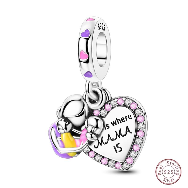 Copper Beaded Pendant Shiny Zirconia Spring Bow Original 3Mm Bracelet Women Fine Jewelry