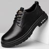 Men's Shoes Business Casual Leather Shoes High Sense Versatile Men's Martin Boots Comfortable Fashion Soft Sole Low-top Casual Shoes Men