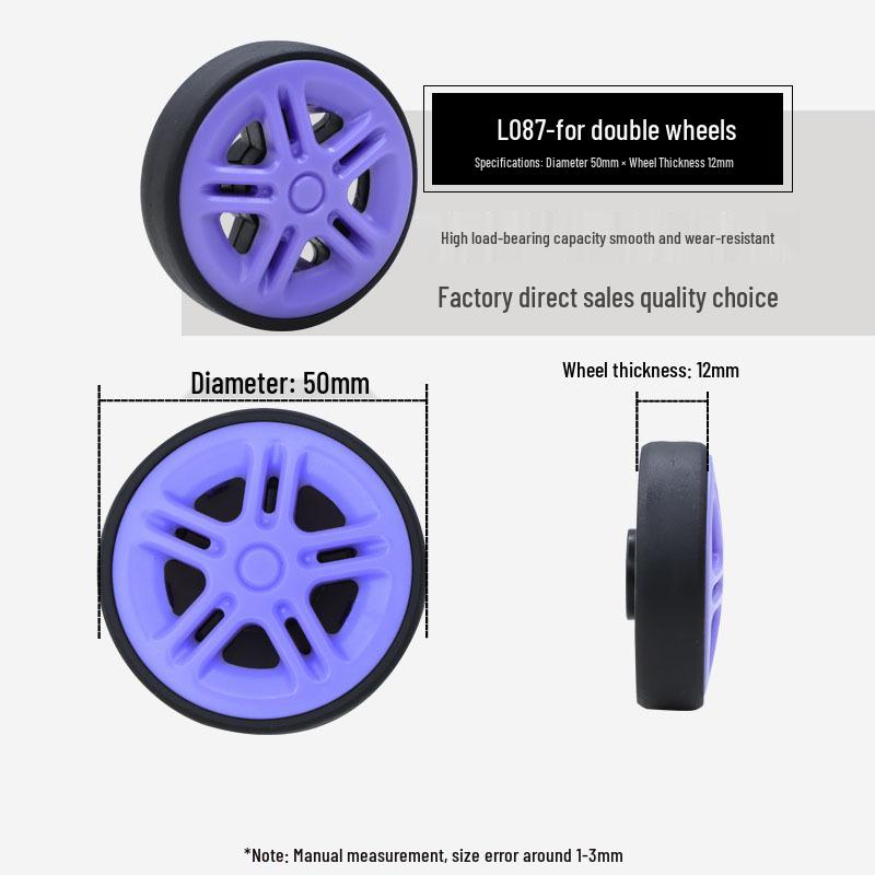 Universal Wheel Replacement for Luggage Suitcase: Leather Caster Rubber Roller Rim Repair Accessories
