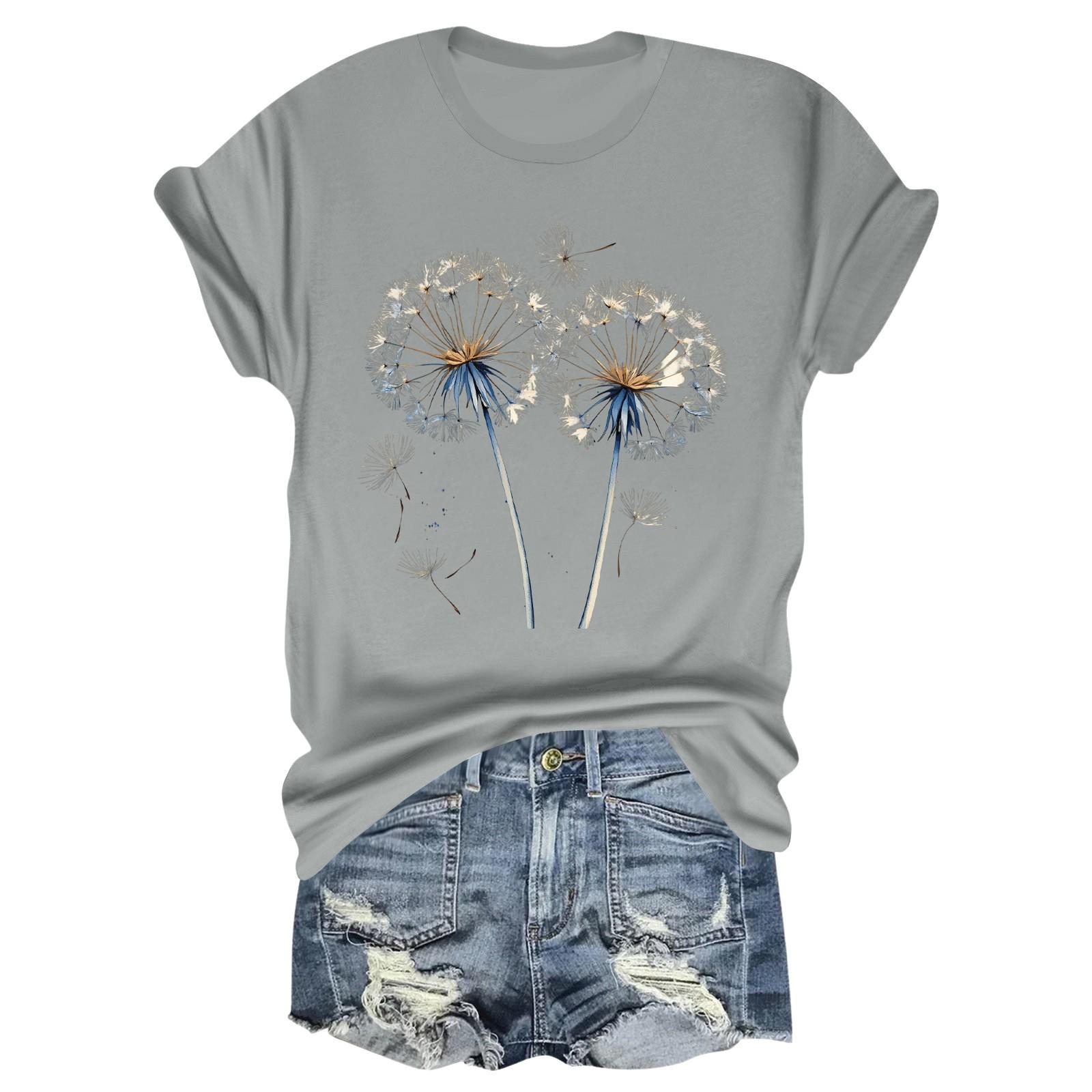 

Женская модная футболка с круглым вырезом и коротким рукавом, пуловер XL