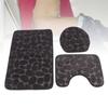 3pcs Bathroom Rugs Set U Shape  Ed Toilet Mat Lid Cover Mat Bath Rug Water Absorbent Non Slip Potty Training Bath Rugs for Children Adult
