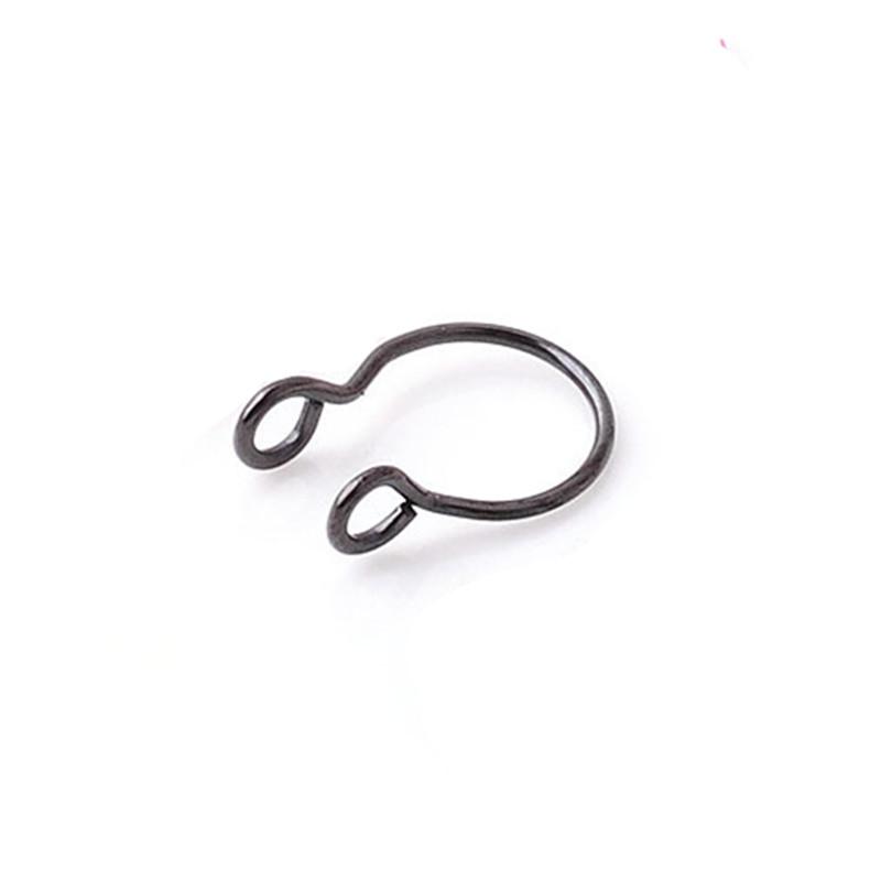 1pcs C Shaped Fake Nose Ring Hoop Septum Rings Stainless Steel Nose Piercing Fake Piercing Oreja Pircing Jewelry  Hot New