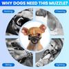 3pack Dog Muzzle Suits for Small Dogs, Drinkable Breathable Mouth Guard, Adjustable Strap Soft Dog Muzzle to Prevent Biting Chewing, Air Mesh Muzzles