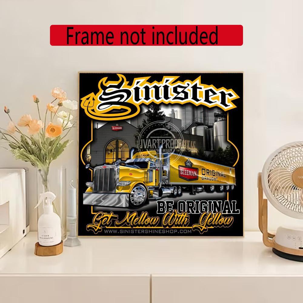 Kenworth Diamond Painting Round Diamond Mosaic Rhinestones Diamond Embroidery Craft Kit Wall Decor Without Frame