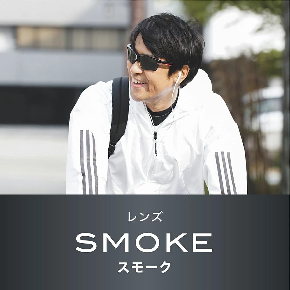 Instant Photochromic Polarized Sports Blocks of UV Asian Fit A-FIT Men's Sunglasses, 99.9% Rays, Design, Black, AF-801P-C1