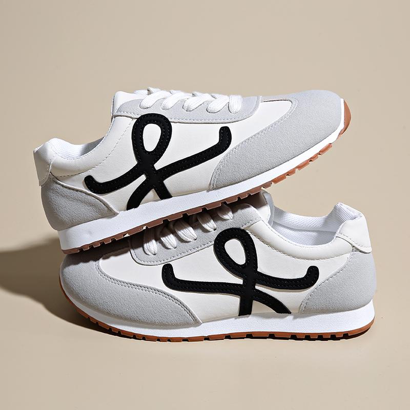 New Vulcanized Wedged Sneakers Women's Laced Up Sports Shoes Casual Non Slip Trainers Comfortable Jogging Shoes Sneakers