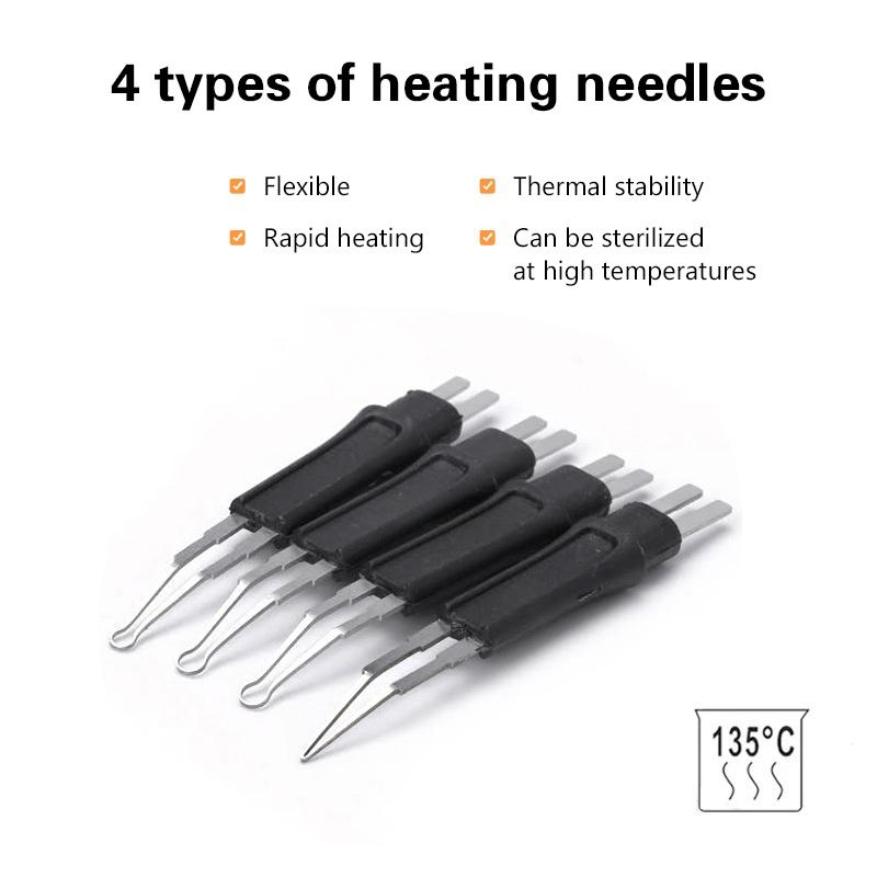 4Pcs/Pack Dental Heated Gutta Cutter Tips Sterilization Heat-Resistant Gutta Percha Point Heating Cutter Tooth Dental Tools