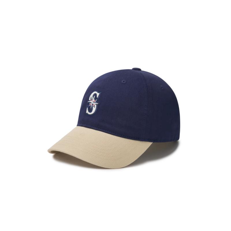 MLB Cotton Baseball Caps Unisex Beige/Blue Fashion 3ACP3303N52NYS